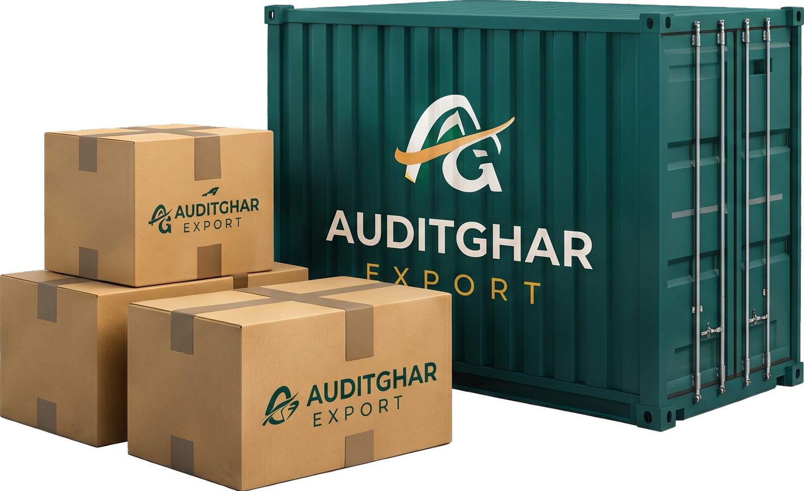 AuditGhar Export Container and Boxes