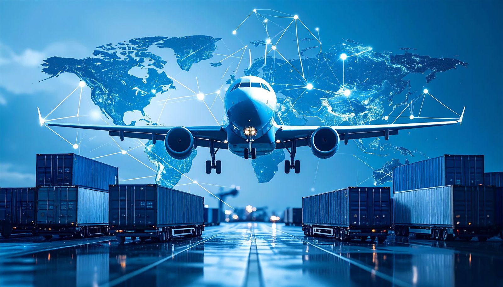 Cargo aircraft used for international freight